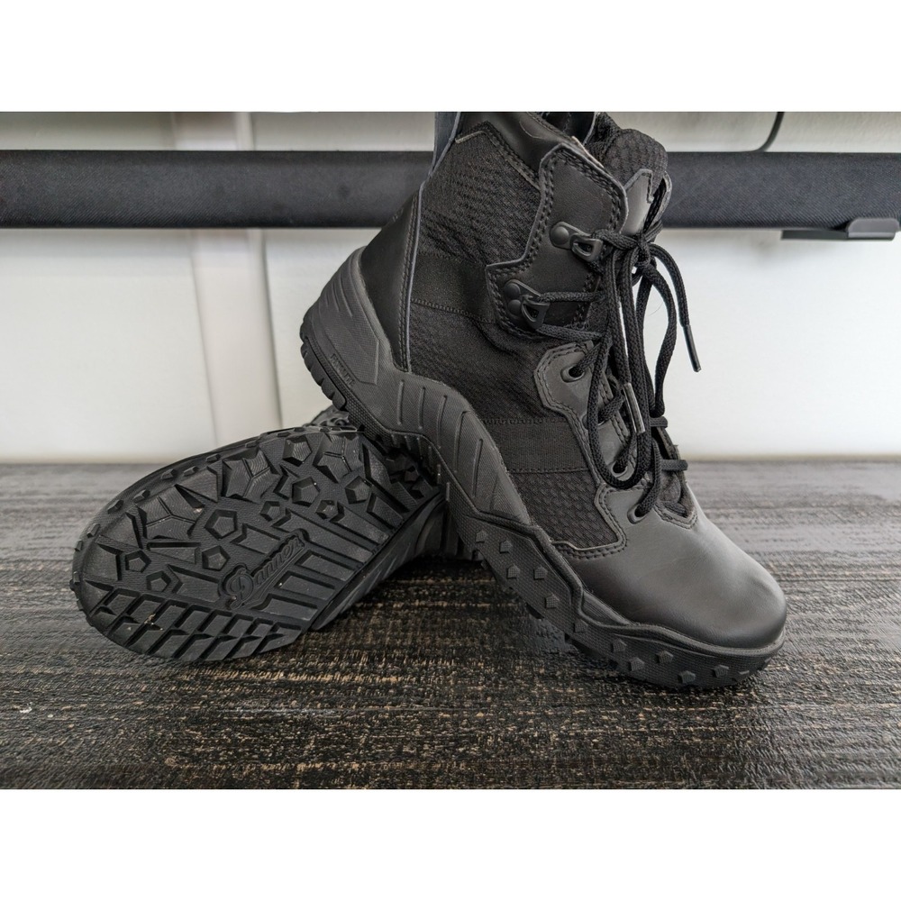 Men's Danner Boots Scorch 6" Leather Textile Side-Zip Tactical Black Size 10 D